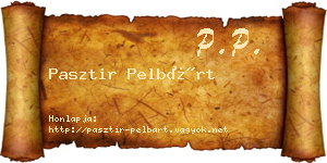 Pasztir Pelbárt névjegykártya